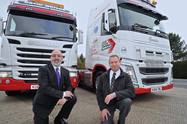  David Watson, DW Transport and Nigel Sandbrook, Lloyds Banking Group.