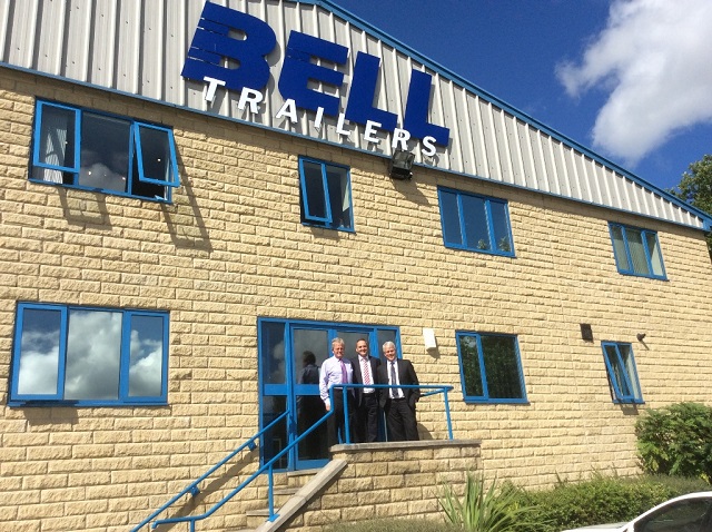Michael Bell (Bell Trailers), Mike Furnival (TIP Trailer Services) and Tom Abernethy (Bell Trailers)
