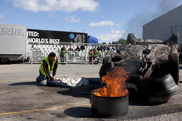 Rescue and fire, Young European Truck Driver final 2012.